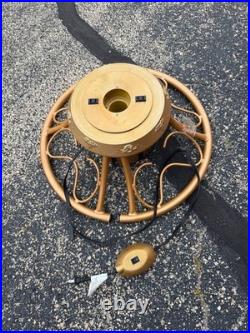 Motorized Christmas Tree Stand Rotating 9 Ft Artificial Tree 120 lb Gold
