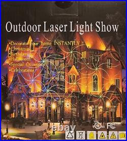 Moving Firefly LEDMALL RGB Outdoor Garden Laser Christmas Lights with RF remote