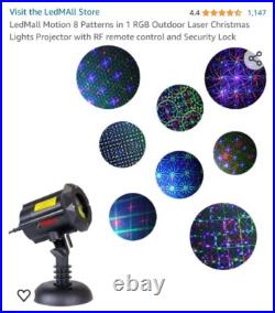 Moving Firefly LEDMALL RGB Outdoor Garden Laser Christmas Lights with RF remote