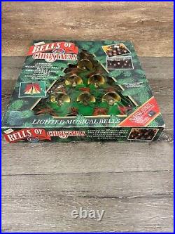 Mr Christmas 1992 BELLS OF CHRISTMAS 10 Lighted Musical Brass Bells 21 Carols