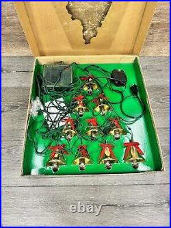 Mr Christmas 1992 BELLS OF CHRISTMAS 10 Lighted Musical Brass Bells 21 Carols