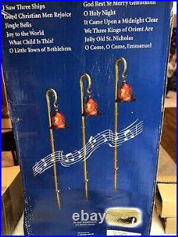 Mr. Christmas Musical /lighted /motion Activated/ Pathway Shepherd's Hook Bells
