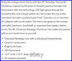 Mr. Christmas Royal Blue 24 Ceramic Christmas Tree