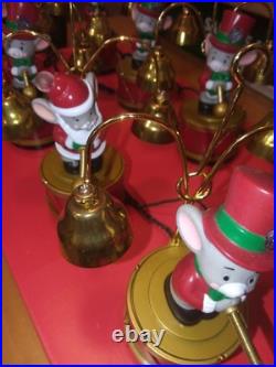 Mr Christmas Santa's Marching Band Red Hat Mice Characters See Video VHTF Works