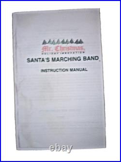 Mr Christmas Santa's Marching Band Red Hat Mice Characters See Video VHTF Works