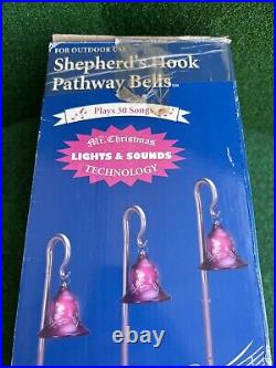 Mr Christmas Shepherd's Hook Musical Motion Pathway Bells / Rare / New Open Box