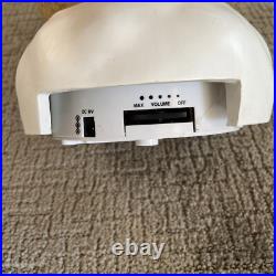 Mr Christmas Snowman Automated Snow Globe RARE RED BOW TIE Vtg Original