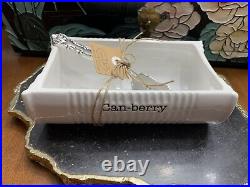 Mudpie Can-Berry Thanksgiving Cranberry Dish Set with silverplate spatula-New