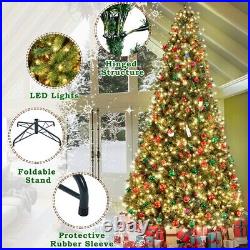 Multi Size Pre-Lit Spruce Artificial Christmas Tree with Incandescent Lights