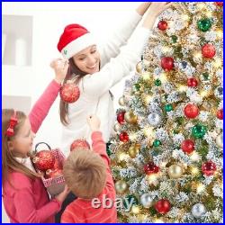Multi Size Pre-Lit Spruce Artificial Christmas Tree with Incandescent Lights