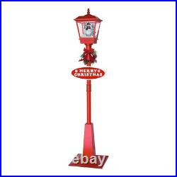 Musical Santa Snowing Christmas Street Lamp 70.75