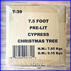 My Texas House 2025 7.5ft Cypress Pre-Lit Artificial Christmas Tree 500 LEDs