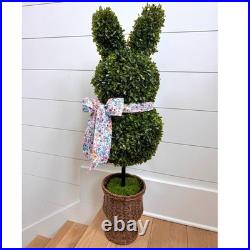 My Texas House 35 Boxwood Easter Bunny Topiary Porch Decor New