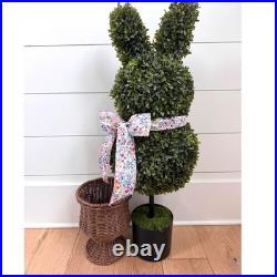 My Texas House 35 Boxwood Easter Bunny Topiary Porch Decor New