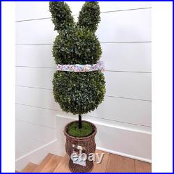 My Texas House 35 Boxwood Easter Bunny Topiary Porch Decor New
