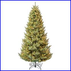 My Texas House 7.5' Pre-Lit Grand Spruce Green Artificial Christmas Tree with