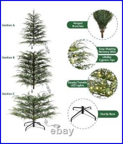 My Texas House 7.5ft Cypress Pre-Lit Artificial Christmas Tree 500 LEDs 2025