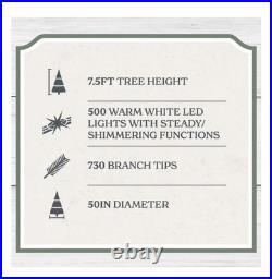 My Texas House 7.5ft Cypress Pre-Lit LED Christmas Tree 500 Twinkle Lights