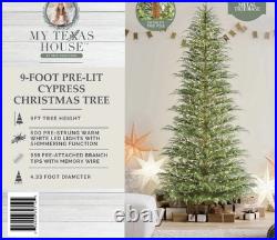 My Texas House 9ft Cypress Pre-Lit Christmas Tree 2025 NIB Free Shipping