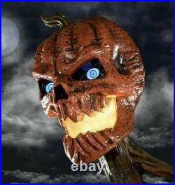 NEW? 12 ft Giant Inferno Pumpkin Head Skeleton Halloween