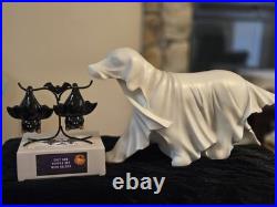 NEW 18 Cracker Barrel Ghost Dog 2025 + Hanging Bats Salt and Pepper Set BUNDLE