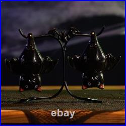 NEW 18 Cracker Barrel Ghost Dog 2025 + Hanging Bats Salt and Pepper Set BUNDLE