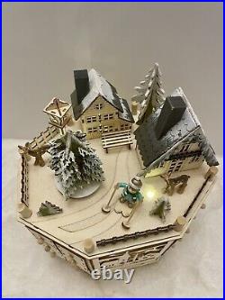 NEW 2025 CHRISTMAS Rotating Bavarian Village LED Octagonal Advent Calendar