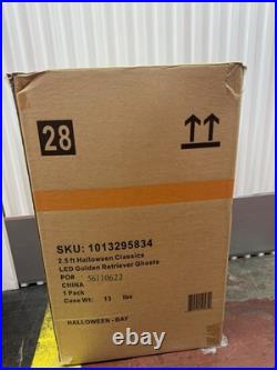 NEW 2.5 Ft Golden Retriever Halloween Dog Blow Mold Ghost LED 2025 NEW IN BOX NEW 2.5 Ft Golden Retriever Halloween Dog Blow Mold Ghost LED 2025 NEW IN BOX