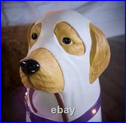 NEW 2.5 Ft Golden Retriever Halloween Dog Blow Mold Ghost LED 2025 NEW IN BOX