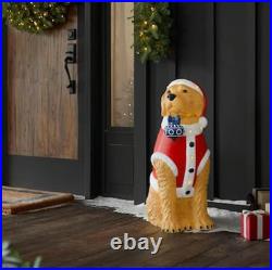 NEW 2.5 ft LED Golden Retriever Christmas Blow Mold Home Depot 2025