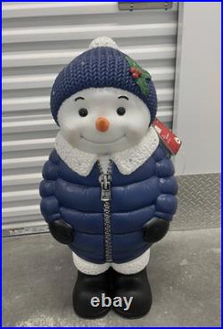 NEW 2.5 ft LED Snowman Puffer Christmas Blow Mold Home Depot 2025