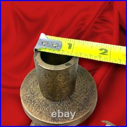 NEW 2 x Pottery Barn Gold Metal Snake Serpent Spooky Halloween Candle Holders