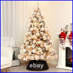 NEW 6.5ft Christmas Tree Artificial 1107 Branches Tips Xmas Decora with LED Lights