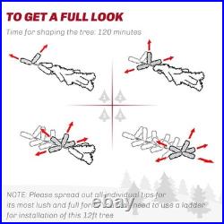 NEW 6.5ft Christmas Tree Artificial 1107 Branches Tips Xmas Decora with LED Lights