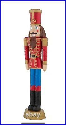 NEW! 6 ft Life Size LED Animated Nutcracker, Plays music! Holiday Christmas