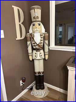 NEW! 6 ft Life Size LED Animated Nutcracker, Plays music! Holiday Christmas