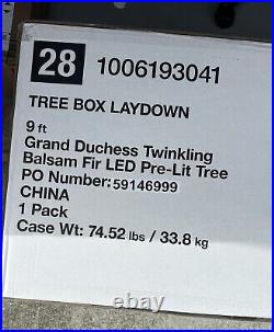 NEW 9 ft Grand Duchess Twinkling Balsam Fir Christmas Tree 3400 Lights TIKTOK