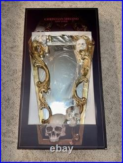 NEW CHRISTIAN SIRIANO NEW YORK Gold Frame Skull Mirror 25 NEW CHRISTIAN SIRIANO NEW YORK Gold Frame Skull Mirror 25