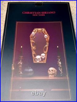 NEW CHRISTIAN SIRIANO NEW YORK Gold Frame Skull Mirror 25 NEW CHRISTIAN SIRIANO NEW YORK Gold Frame Skull Mirror 25