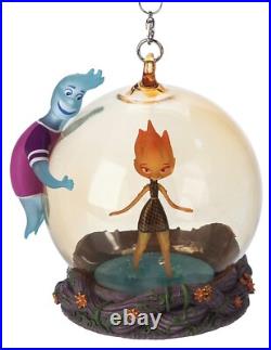 NEW Disney Elemental Wade & Ember Glass Ball Ornament 2023