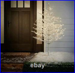 NEW GE Color Choice 5-ft Winterberry Pre-lit White Artificial Christmas Tree
