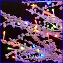 NEW GE Color Choice 5-ft Winterberry Pre-lit White Artificial Christmas Tree