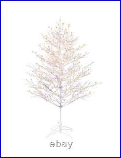 NEW GE Color Choice 5-ft Winterberry Pre-lit White Artificial Christmas Tree