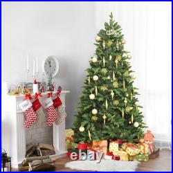 NEW Green Classic Artificial Christmas Tree Hinged with Foldable Stand 4-9Foot