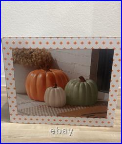 NEW Hobby Lobby Fall Halloween Stackable Pumpkins Orange Nesting Decorative Set NEW Hobby Lobby Fall Halloween Stackable Pumpkins Orange Nesting Decorative Set