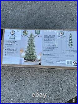 NEW MY TEXAS HOUSE 9ft PRE-LIT TWINKLE LED CYPRESS ARTIFICIAL CHRISTMAS TREE