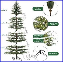 NEW MY TEXAS HOUSE 9ft PRE-LIT TWINKLE LED CYPRESS ARTIFICIAL CHRISTMAS TREE