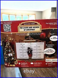 NEW! Mr. Christmas Maestro Mouse Lights & Sounds of Christmas In Box Open