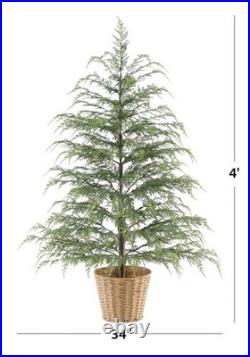 NEW My Texas House 2-Pack 4ft/24in Cypress Christmas Trees Real Touch Pre-Lit NEW My Texas House 2-Pack 4ft/24in Cypress Christmas Trees Real Touch Pre-Lit