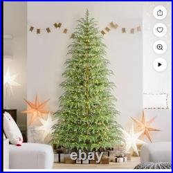 NEW My Texas House 7.5' Pre-lit Twinkle LED Cypress Artificial Christmas Tree